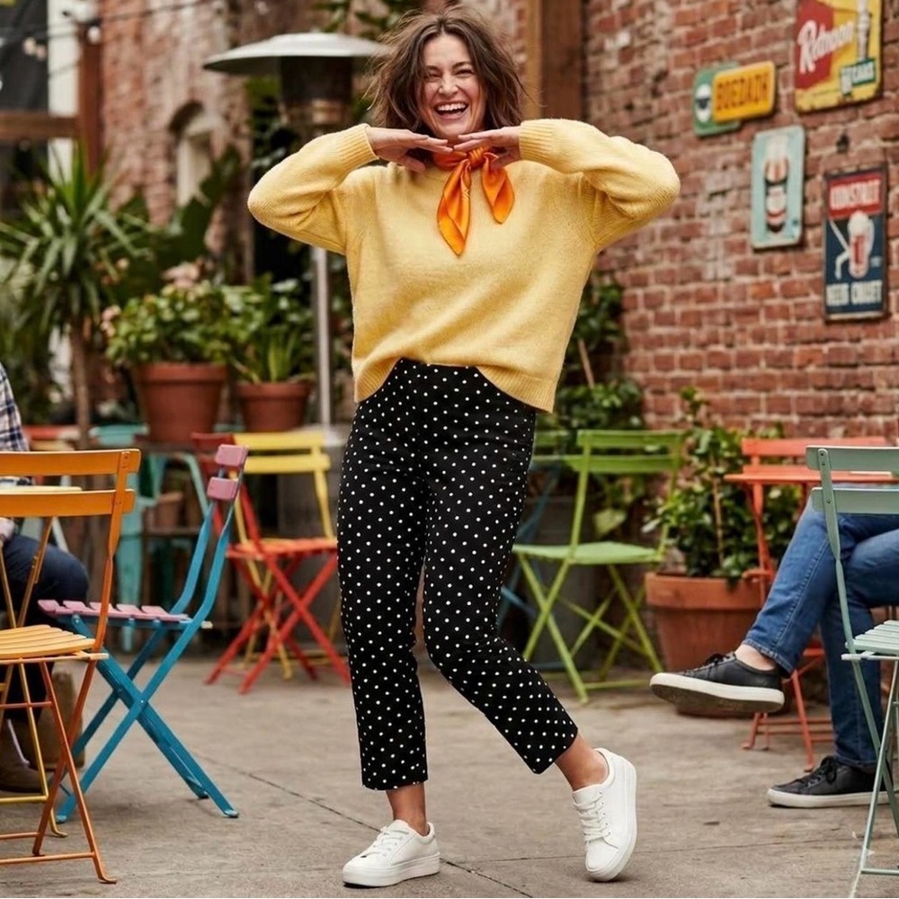 Charter Club Black Polka Dot Capris